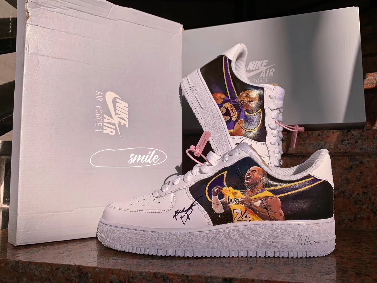 画耐克鞋子颜料